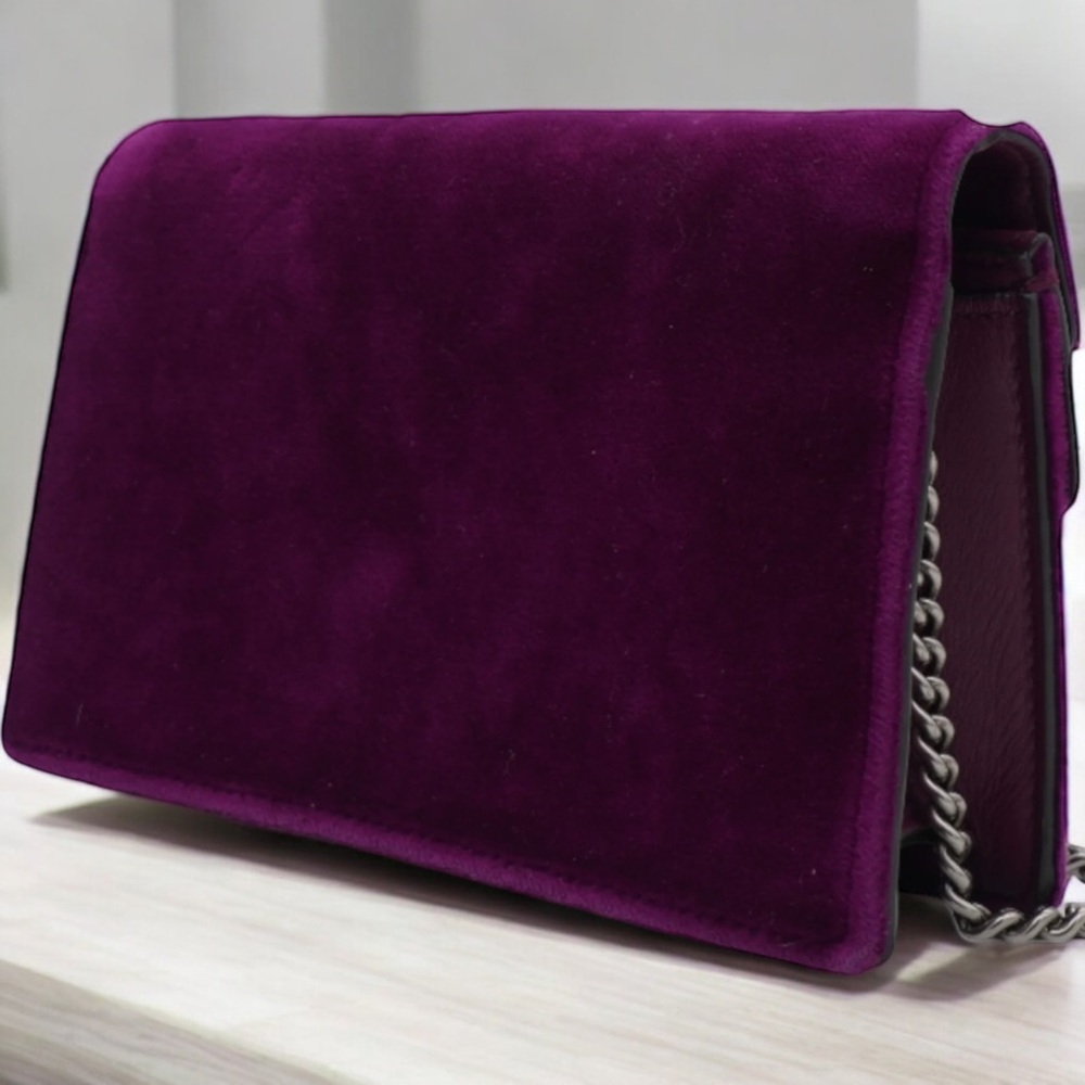 Gucci Velvet Super Mini Dionysus Shoulder Bag EUC! With Box, Dustbag, & Ribbon! - Picture 9 of 16